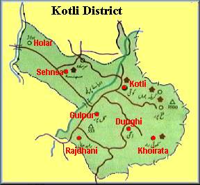 Map of Dist. Kotli